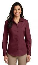 Port Authority Ladies Long Sleeve Carefree 3.3-ounce 55/45 cotton/poly Poplin Dress Shirt